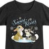 Girls' - Disney - Christmas - Snowy Bunny Kisses Fitted Short Sleeve Graphic T-Shirt - 2 of 4