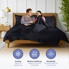 Kickoff Home Viscose from Bamboo Sheets Set 300 Thread Count 100% Organic Bamboo Viscose Cooling Bedding Sheets Hot Sleepers, Flat, Fitted, Pillowcase - 3 of 4