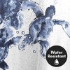 Americanflat 71x74 Sea Turtle Shower Curtain - 100% Polyester Shower Curtain - Water-Resistant Bath Curtain with Metal Grommets - 3 of 4