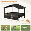 Yaheetech Rattan Dog House with Canopy and Water-Resistant Cushion - 3 of 4