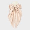 Texture Double Bow Hair Barrette - A New Day™ Cream - 2 of 3