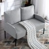 CAVINAS 45.7" Loveseat Couch - Metal Frame Sofa with Comfortable Upholstered Seating, Compact Practical Furniture for Living Room, Bedroom - 3 of 4