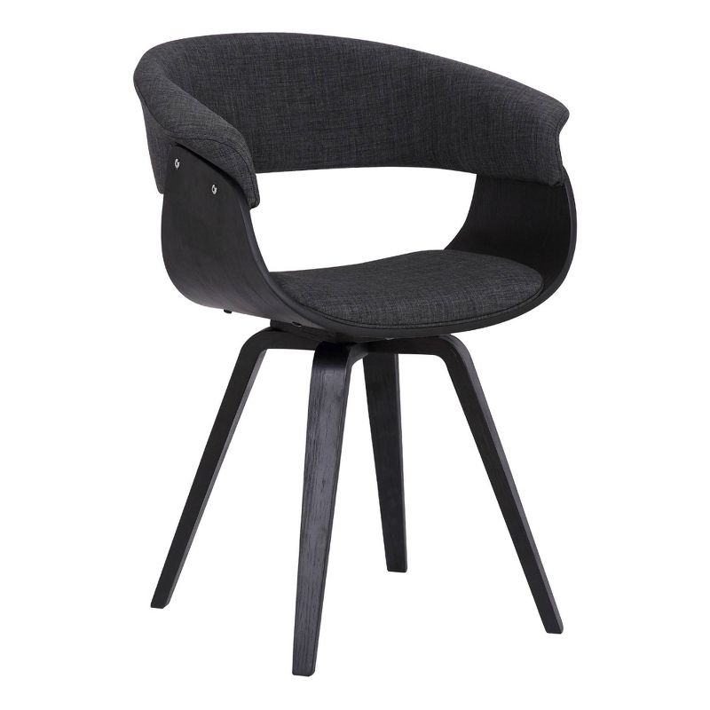 Summer Contemporary Dining Chair Black- Armen Living, 1 of 8