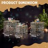 Lighted Iridescent Gift Boxes Set of 3, Pre-lit Nestable Present Boxes Ornament for Christmas Outdoor Indoor Decor Lighted Holiday Displays - 3 of 4