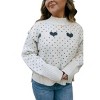 Women's Heart Pattern Sweater - MIOU MUSE - 3 of 3