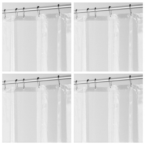 Mdesign Plastic Waterproof Peva Shower, Target Shower Curtain Liner Clear