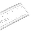 Unique Bargains PET Plastic Folding Film Flexible Ruler with R Angle and Width Lines - 4 of 4