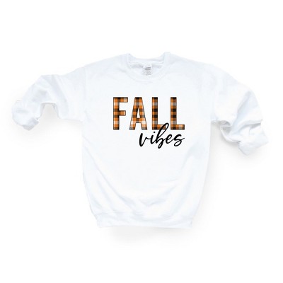 Simply Sage Market Women's Graphic Sweatshirt Fall Vibes Plaid