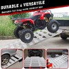 Aluminum Tri-Fold Ramp with Treads, 1500 lbs Vehicle Loading Ramp, 76" L x 50" W - 4 of 4