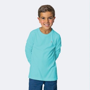 Vapor Apparel Youth UPF 50+ UV Sun Protection Solar Long Sleeve Rash Guard Swim Shirt - 1 of 4