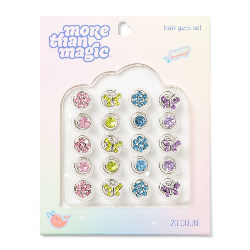 Bedazzles Hair Clips - 20pc - More Than Magic&#8482;, 1 of 5