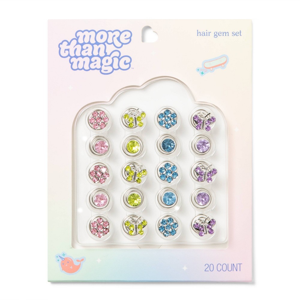 Bedazzles Hair Clips - 20pc - More Than Magic™