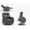 Hybition Large Power Lift Recliner Chair Sofa with Massage and Heat  , 3 Positions, Cup Holders, and USB Ports, Faux Leather - 2 of 4