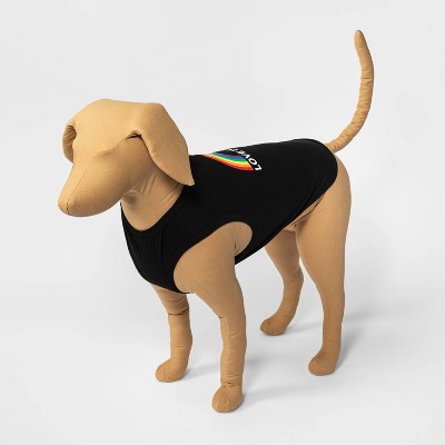 Love is Love Pride Dog Tank Shirt - L/XL - Black - Boots & Barkley™