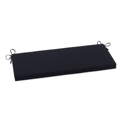 Outdoor Bench Cushion - Black Fresco Solid - Pillow Perfect