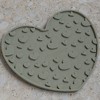 Dexypaws: Enrichment Lick Mat: Army Green Heart, Grooved Dog Feeding Pad - 2 of 4
