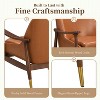 Modern Accent Chair, Mid Century PU Leather Lounge Chair, Upholstered Arm Chair with Padded Seat, Modern Recliner Chair for Home Office - 4 of 4