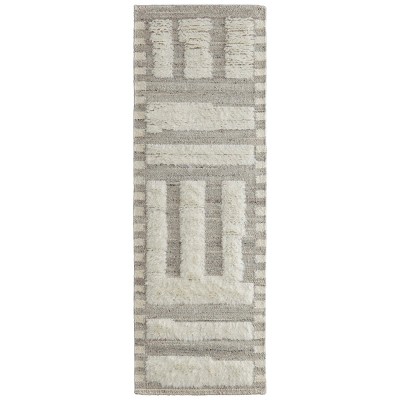 Ashby Transitional Geometric Gray/Ivory Area Rug