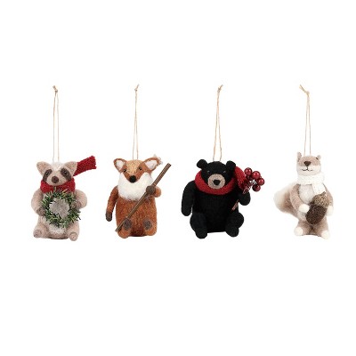 woodland stuffed animals set