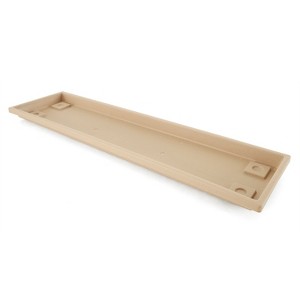 HC Companies Farmhouse Venetian 30 Inch Rectangular Flower Box Plant Saucer Drip Tray, Sandstone Tan - 1 of 4