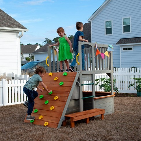 Outdoor wooden clearance playhouse