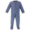 Touched by Nature Baby Boys Organic Cotton Zipper Sleep and Play 3pk, Truck - 2 of 4