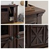 CAVINAS TV Stand Farmhouse 3 Doors TV Stand with Storage Cabinet Entertainment Center for Living Room - 2 of 4