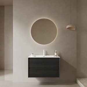 NicBex Floating Bathroom Vanity with Sink,Bathroom Sink Vanity with 2 Drawers,Bathroom Sink Cabinet without Drain and Faucet,Pre-assemble - 1 of 4
