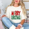 Simply Sage Market Red and Green Merry Christmas Garment Dyed Tee - 2 of 4