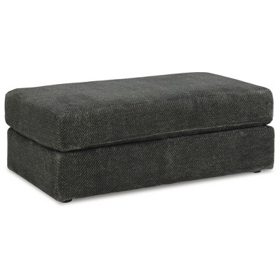 Signature Design by Ashley Contemporary Karinne Oversized Accent Ottoman, Smoke