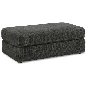 Signature Design by Ashley Contemporary Karinne Oversized Accent Ottoman, Smoke - 1 of 4