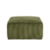 NicBex Square Ottoman,Corduroy Poufs with Foam Chunk Filling,Fluffy Pouf Foot Stool for Living Room,Bedroom,Office - 3 of 4