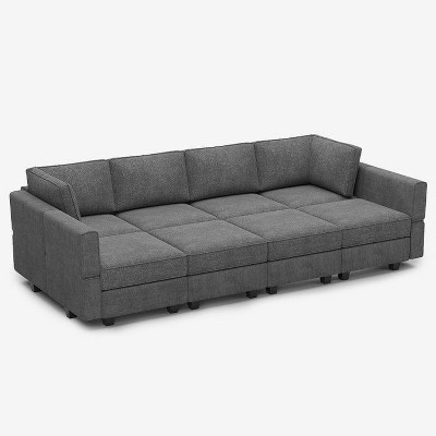 Belffin Modular Terry Sleeper Sofa with Storage Seat (8 Seats + 8 Sides)