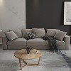 Royal Hampton Handcrafted 30 Inch Round Mango Wood Coffee Table with Sturdy 3-Leg Sled Base - 2 of 4
