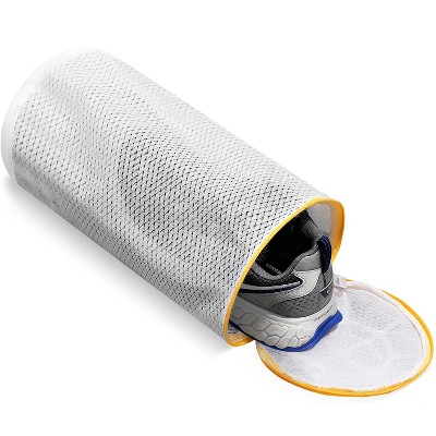 Garnen 2 Pack Shoe Washing Bag, Reusable Sneaker Shoe Laundry Bags for Washer Dryer Machine, Durable Mesh Washing Bag For Running Shoes, Socks, Bras
