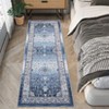 Washable Floral Living Room Bedroom Rugs, Distressed Print Vintage Floor Carpet for Dining Room, Non Slip Soft Indoor Floor Rugs - 4 of 4