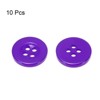 Unique Bargains Resin Snap Fastener Round Flat 4-Hole Sewing Buttons 10 Pcs - 3 of 4