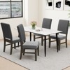 Tangkula Dining Chair Set of 4 Mid-Century Modern Velvet Fabric Upholstered Chairs - 2 of 4