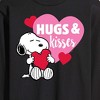 Men's - Peanuts - Snoopy Hugs And Kisses Long Sleeve Graphic T-Shirt - 2 of 4