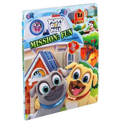 Disney Puppy Dog Pals: Mission Fun - (Lift-The-Flap) by  Editors of Studio Fun International (Board Book)