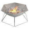 Brentwood 20-In. Stainless Steel Portable Folding Charcoal BBQ Grill and Outdoor Fire Pit with Carry Bag, BB-6X20SS in Silver - 2 of 4