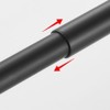 HANPURE 16-27 Inches Adjustable Expandable Towel Bar for Bathroom Kitchen Thicken Space Aluminum Wall Mount Matte Black - 4 of 4