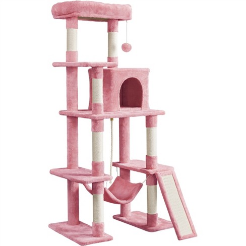 Pink discount cat tree