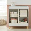 Tufted Fabric Cube Storage Bin - Khaki and Cream - Cloud Island™ - 2 of 3