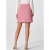 INSPIRE CHIC Women's Plaid Tweed Contrast Color Button Decor Business Casual Mini Skirt - 4 of 4