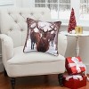 C&F Home 18" x 18" Deer Descending Christmas Holiday Throw Pillow - 4 of 4