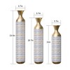 Infurnic Decorative Vases Set of 3 Classic and Neat Vases Vases, High Independent Flower Stand for Living Room, Entryway, Multiolored, 5.7"*5.7"*33.5" - 3 of 4