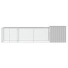 VidaXL Chicken Cage Gray 157.5 in.x35.8 in.x39.4 in. Galvanized Steel - 3 of 4