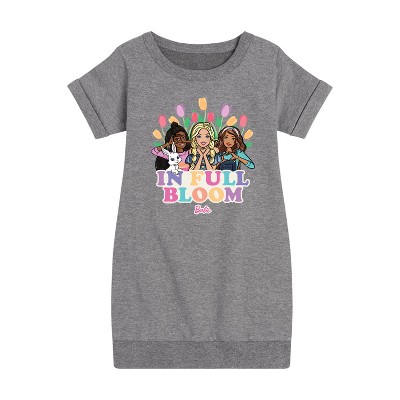- Barbie - Easter Graphic Short Sleeve Fleece Dress