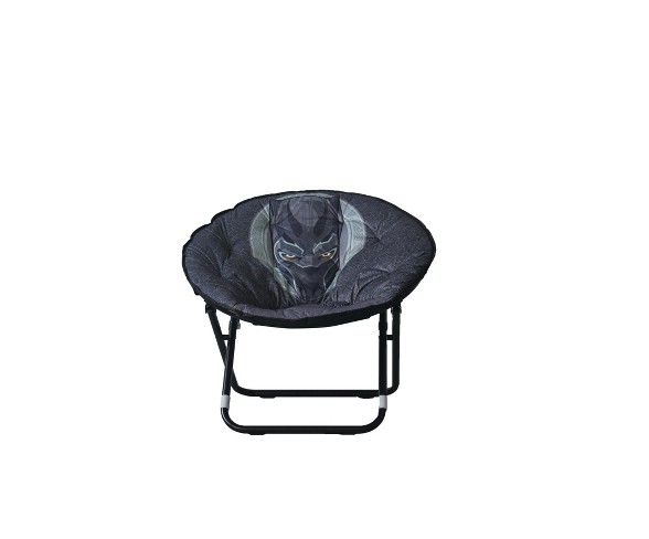 Black Panther Adult Sized Saucer Chair Black - Marvel